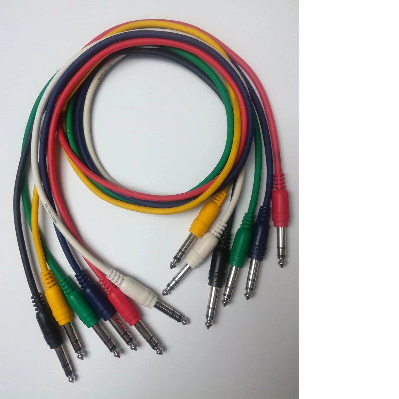 Cablu Jk6.3-Jk6.3 0.90ml Stereo colorate basic 36247                                                                                                                                                    