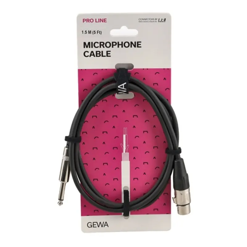 Cablu JK6.3-XLR 1.5m tata/mono-mama Gewa Pro Line 190570 33265                                                                                                                                          