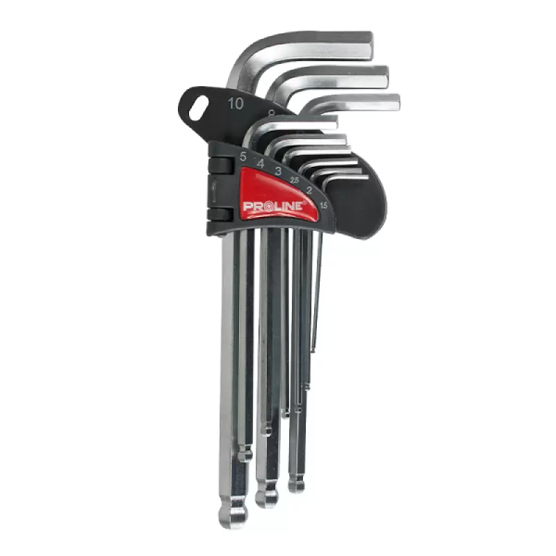 Proline Set Chei Negative Cr-va Sferice lungi 1.5-10mm 9p 48329 cheie imbus 43715                                                                                                                       