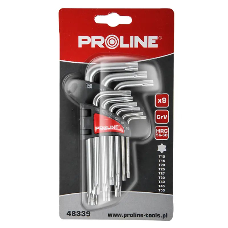 PROLINE Set Chei Negative Cr-va Torx T10-T50 9p 48339.43716