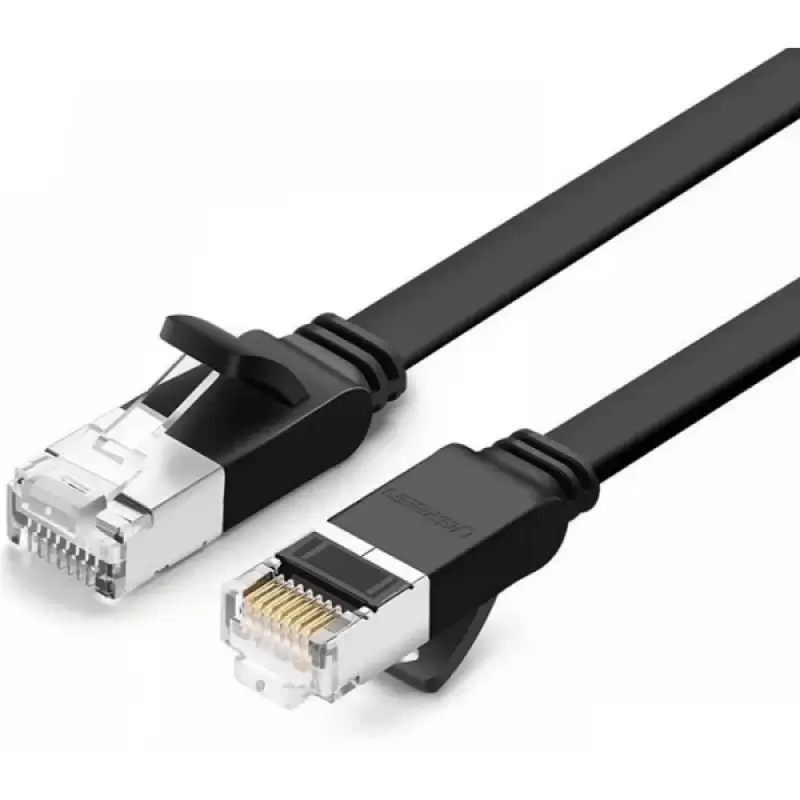 Patchcord UTP cat6  0.5m negru flat cupru Ugreen 50183 47107                                                                                                                                            