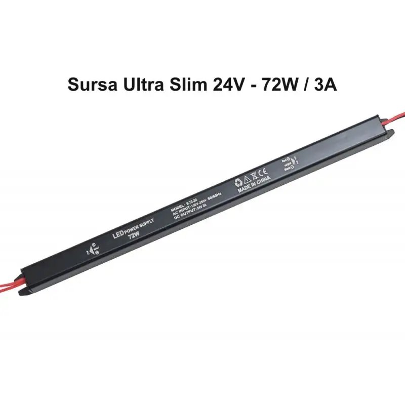 Sursa alimentare 24V/3A 72W Ultra slim negru 7e088.48914                                                                                                     