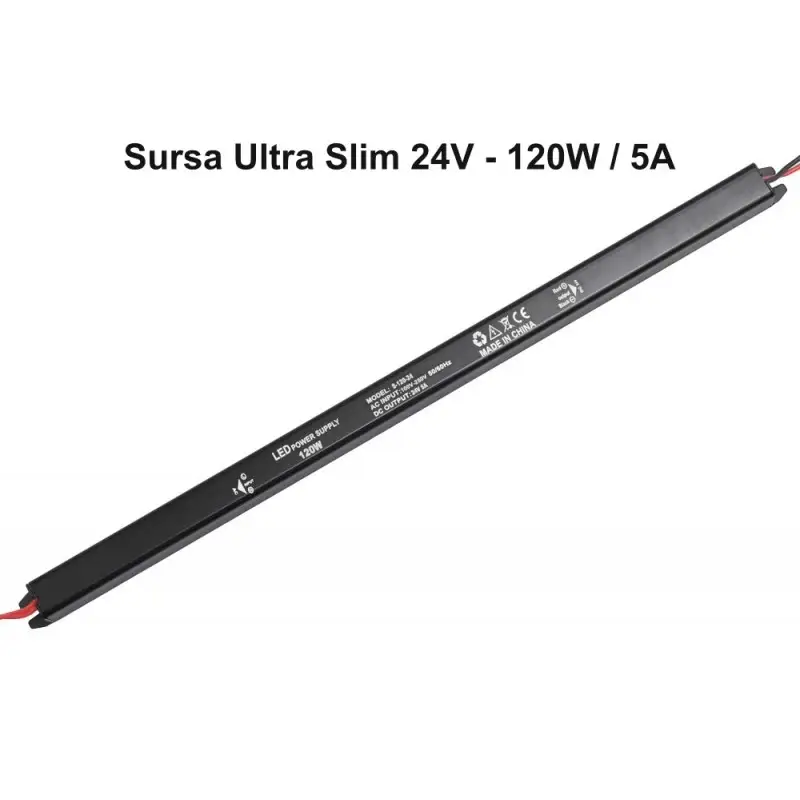 Sursa alimentare 24V/5A 120W Ultra slim negru 7e090.48896