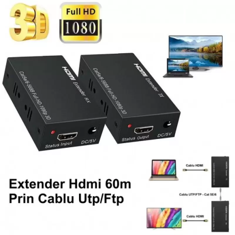 Extender HDMI-LAN-HDMI 60m utp pro-2c016.47500                                                                                                                                                          