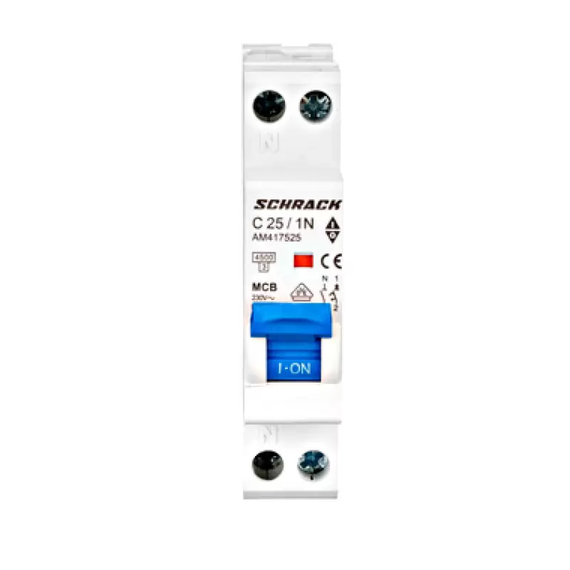 Siguranta Automata Schrack AM417525,C25A 1P+N ,4.6KA ,1modul * 47161                                                                                                                                    