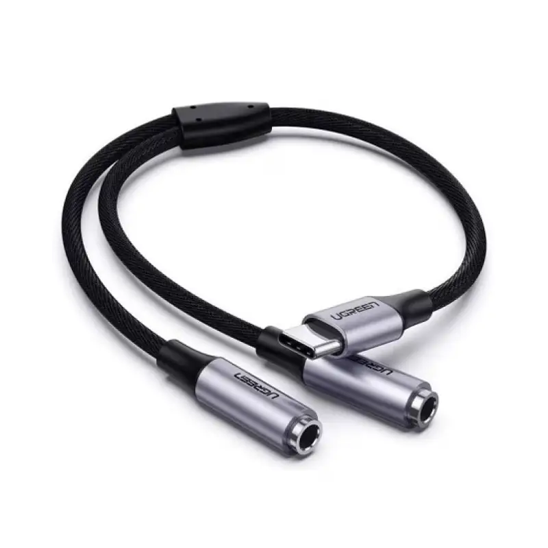 Cablu UsbC-2xJk3.5mm 25cm AV144 47667                                                                                                                                                                   