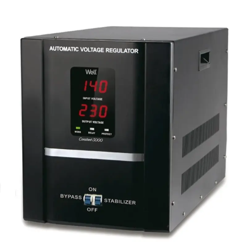 Stabilizator automat de tensiune 3000VA /1800W cu servo motor AVR-SRV-constant3000WL 40562                                                                                                              