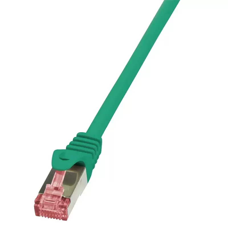 CQ2025S Patchcord S/FTP cat6 0.50m verde cupru LogLink 47099                                                                                                                                            