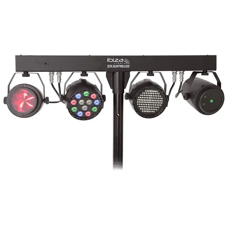 Set 4 lumini cu trepied si telecomanda DJLIGHT85LED