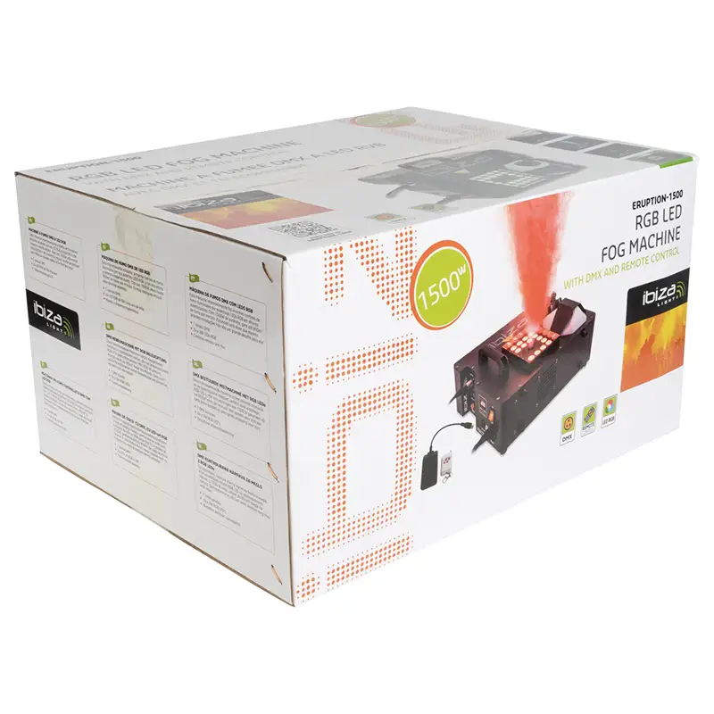 Masina profesionala de  fum 1500W cu efect LED RGB 24X3W  ERUPTION-1500