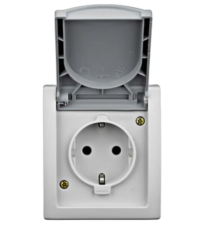 Priza cu PE si capac ,16A ,PT ,clema elastica ,IP54 EV211001.48960
