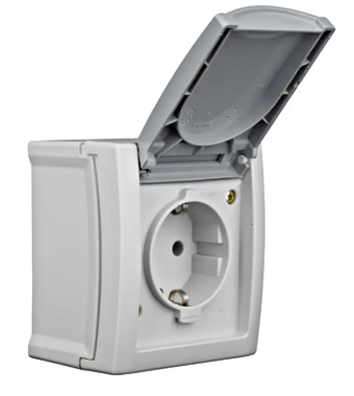 Priza cu PE si capac ,16A ,PT ,clema elastica ,IP54 EV211001.48960