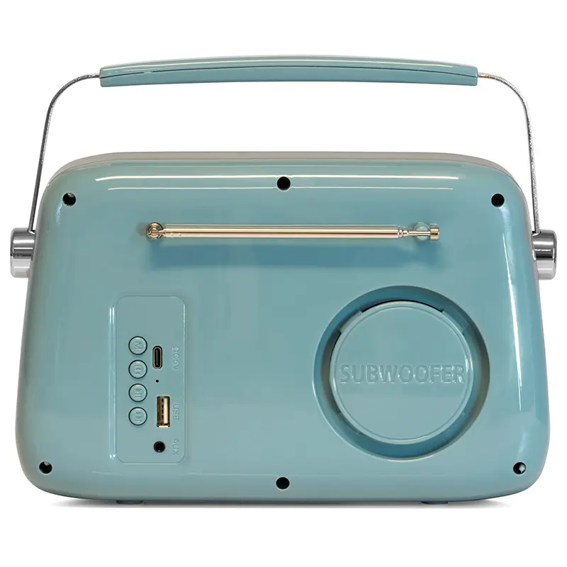 Radio FM portabil Nostalgia cu Bluetooth/aux  FREESOUND40 albastru 47639                                                                                                                                