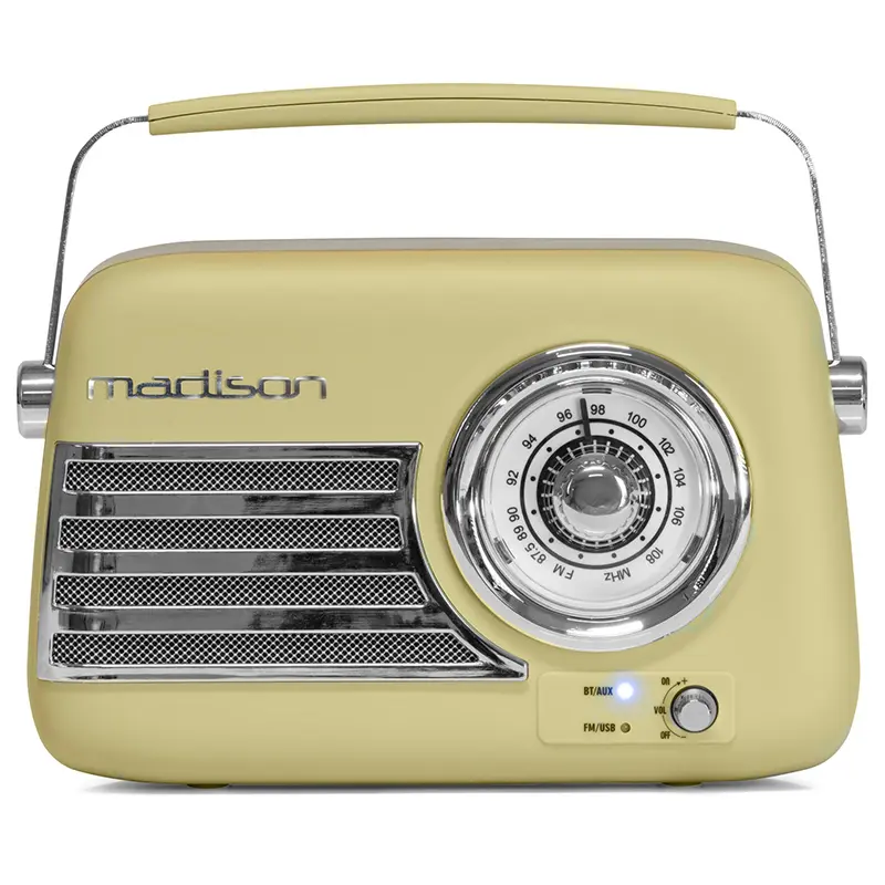 Radio FM portabil cu Bluetooth /aux Freesound40 verde  47636                                                                                                                                            