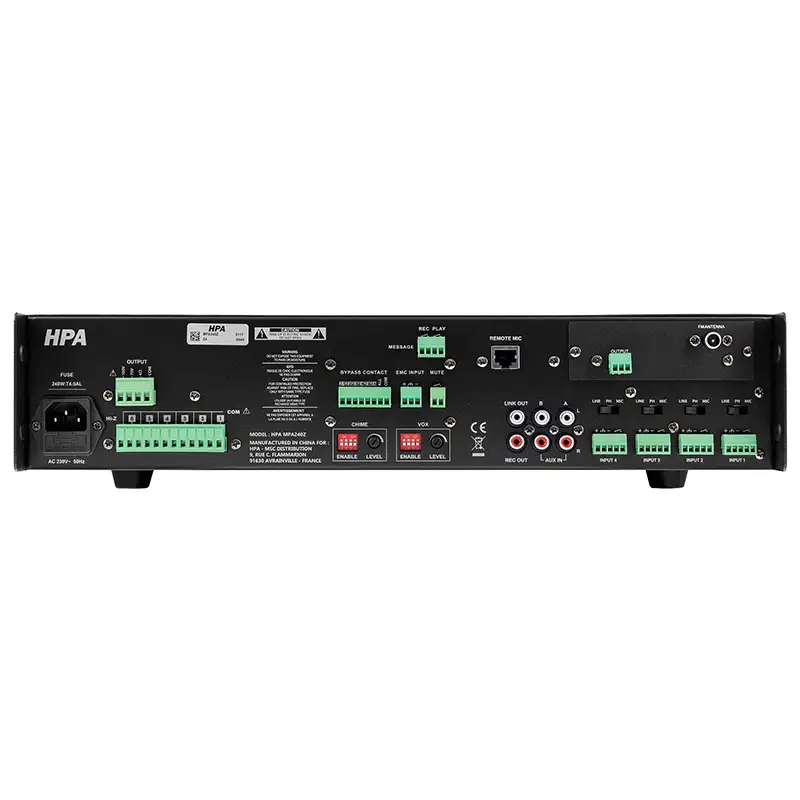 Amplificator de linie 19'' 110V/240W , 6 zone , Bluetooth / USB HPAMPA240Z