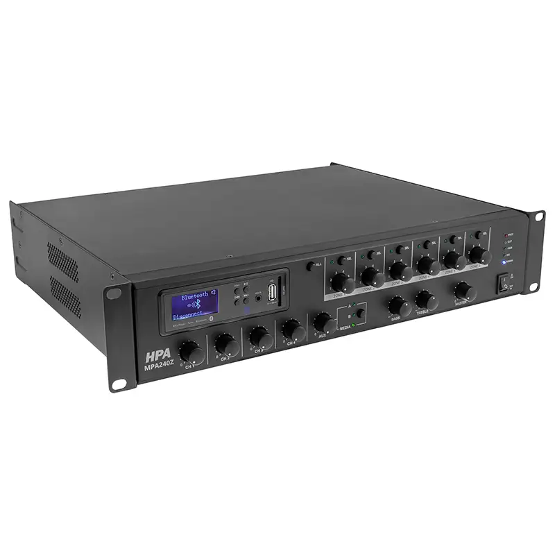 Amplificator de linie 19'' 110V/240W , 6 zone , Bluetooth / USB HPAMPA240Z