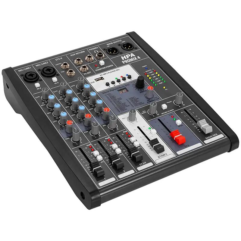 MIXER DIGITAL 4 CANALE 48V BT/USB/SD