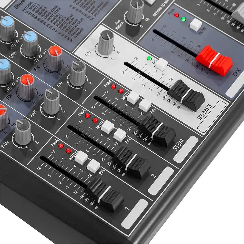 MIXER DIGITAL 4 CANALE 48V BT/USB/SD