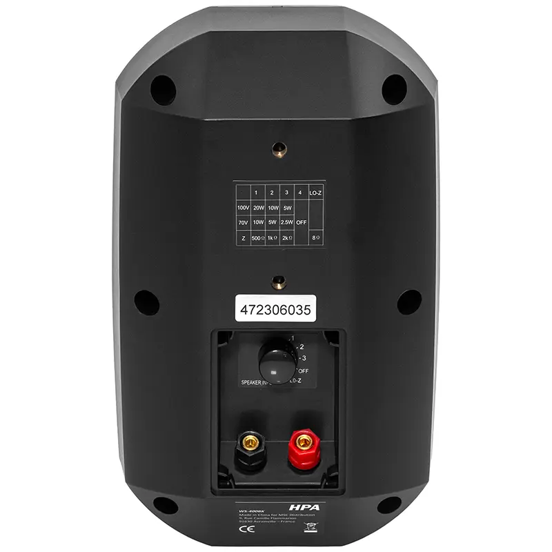 Boxa linie 100v PA IP66 5/10/20/30W -8ohm negru HPAWS400BK 29977                                                                                                                                        