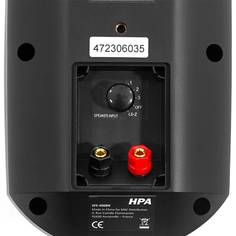 Boxa linie 100v PA IP66 5/10/20/30W -8ohm negru HPAWS400BK 29977                                                                                                                                        
