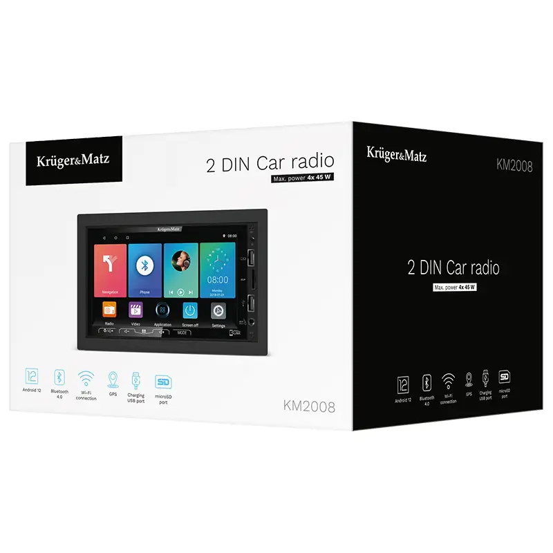 Player auto 2 DIN 4X45W Android 13 KRUGER&MATZ KM2008.1