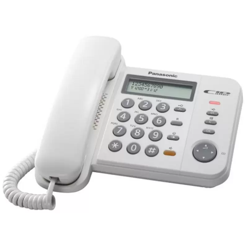 Telefon analogic linie fixa Panasonic KX-TS580FXW  alb * 47842                                                                                                                                          