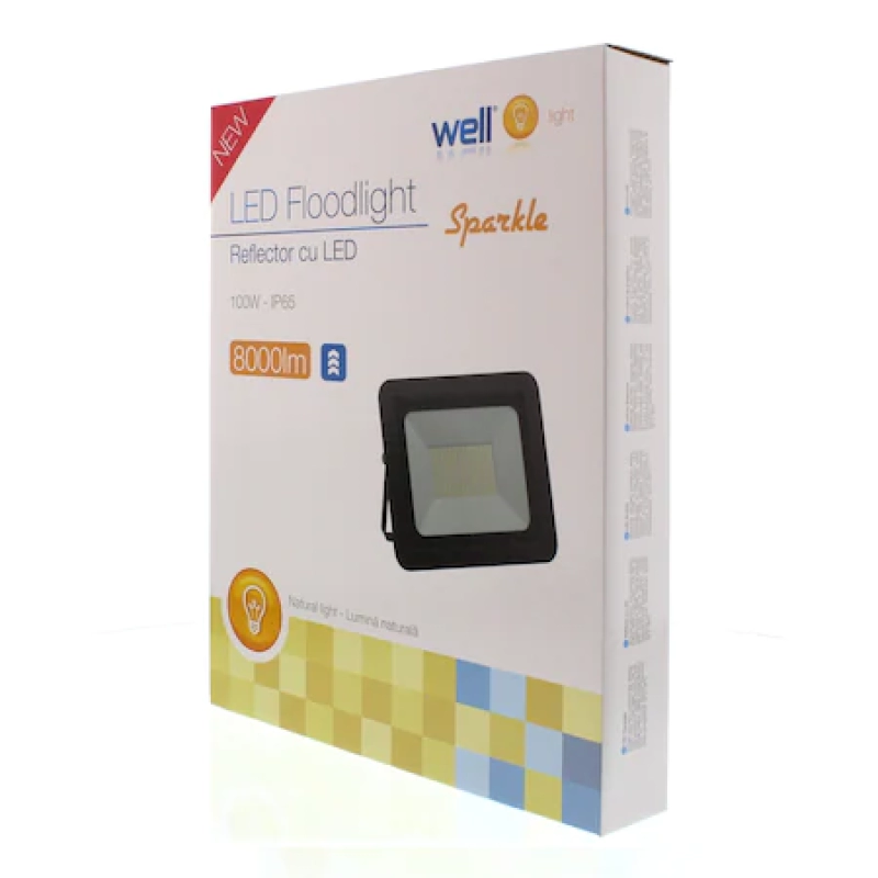 Proiector Led 4000k 100w LEDFN-SPARKLE100BK  44122                                                                                                                                                      