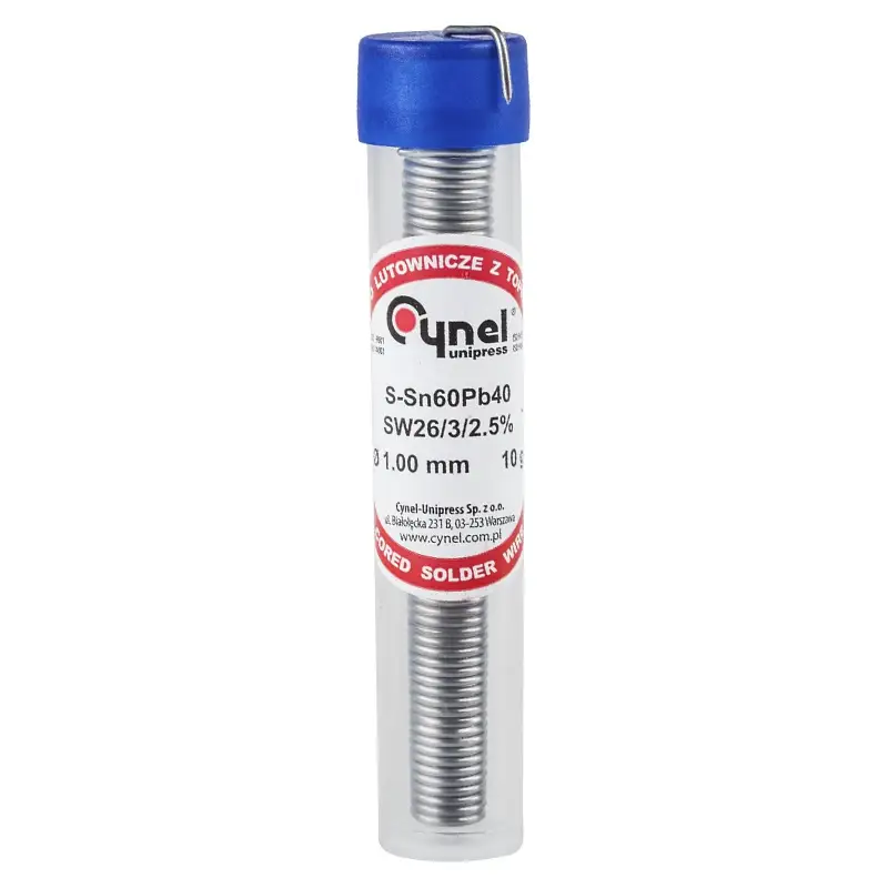 Fludor 1mm 10gr sn60pb40 cynel lut0017.37180                                                                                                                                                            