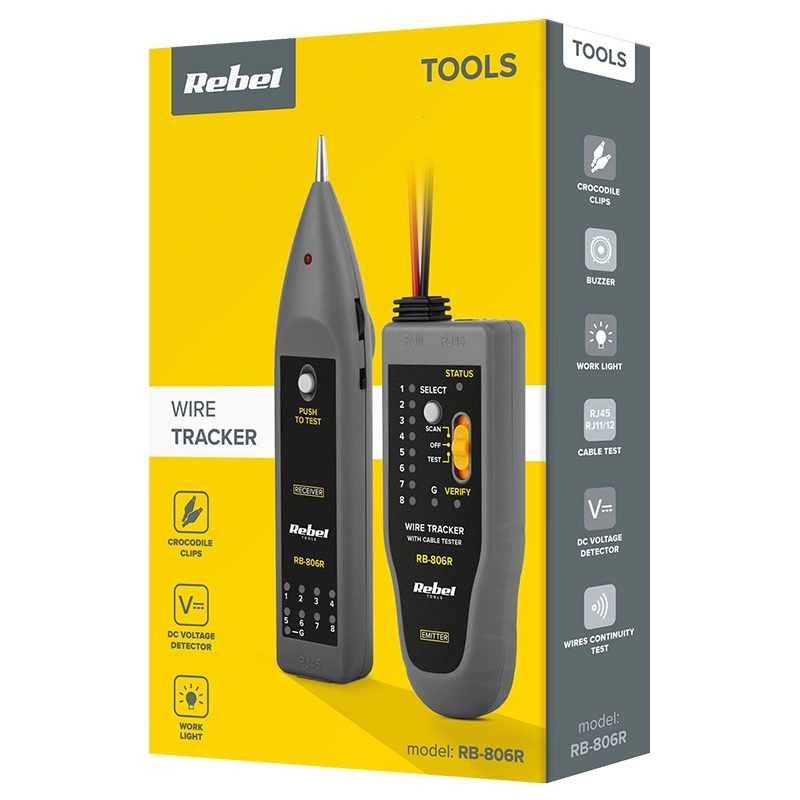 Tester cablu, cable tracher Rebel MIE-RB-806R.45652