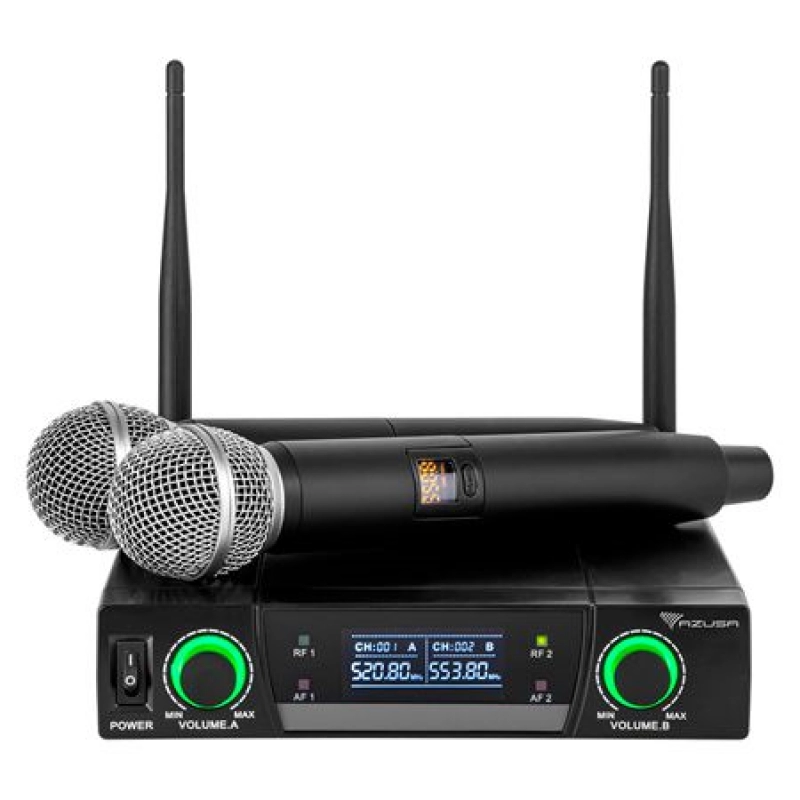 Microfon wireless UHF 48 chanale set8302 46324                                                                                                                                                          