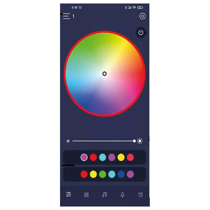 Tub Led RGB 110cm cu bluetooth si telecomanda miracle-stick 48927                                                                                                                                       