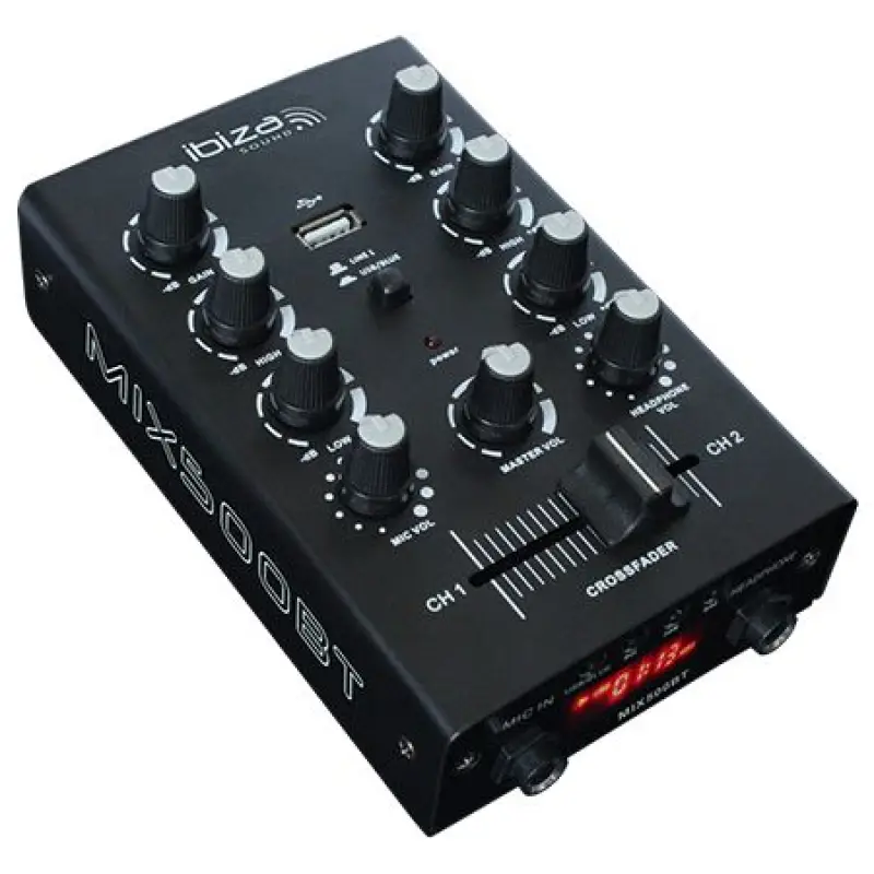 Mixer 2 canale cu bluetooth si USB MIX500BT