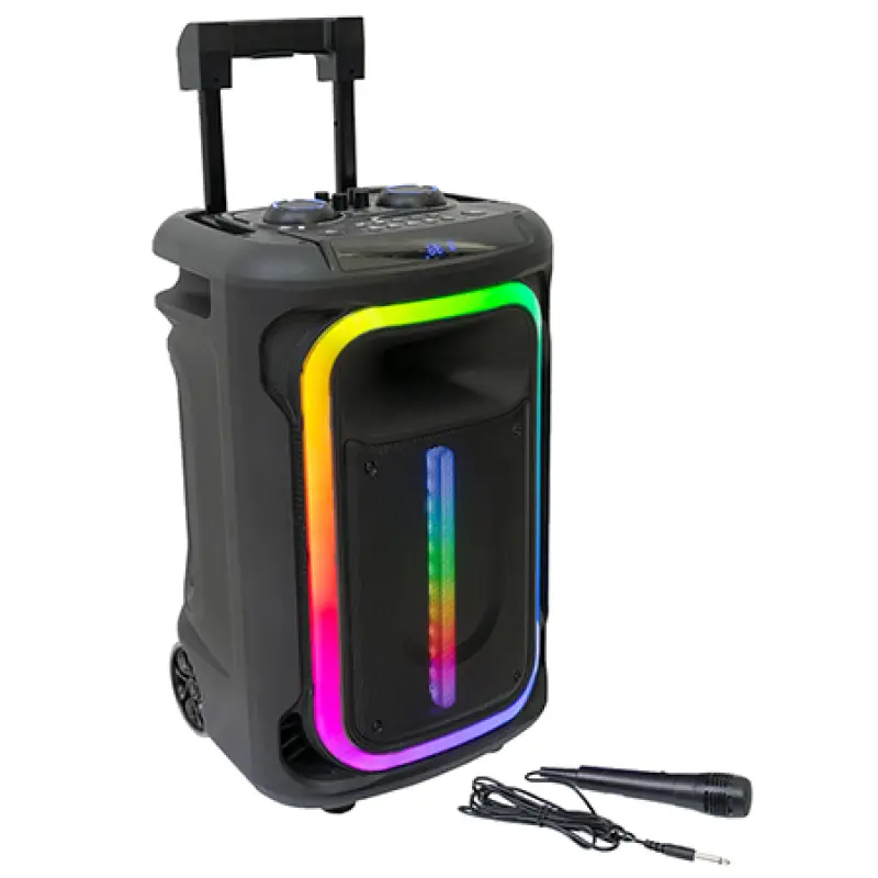 Boxa portabila cu efecte LED 12"/30cm TWS/ BT/USB/AUX//MSD MOBILE800