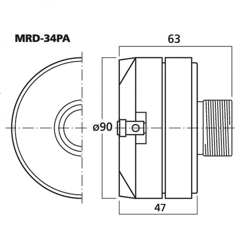 MRD-34PA  tweeter pa 70w/8ohm  35184