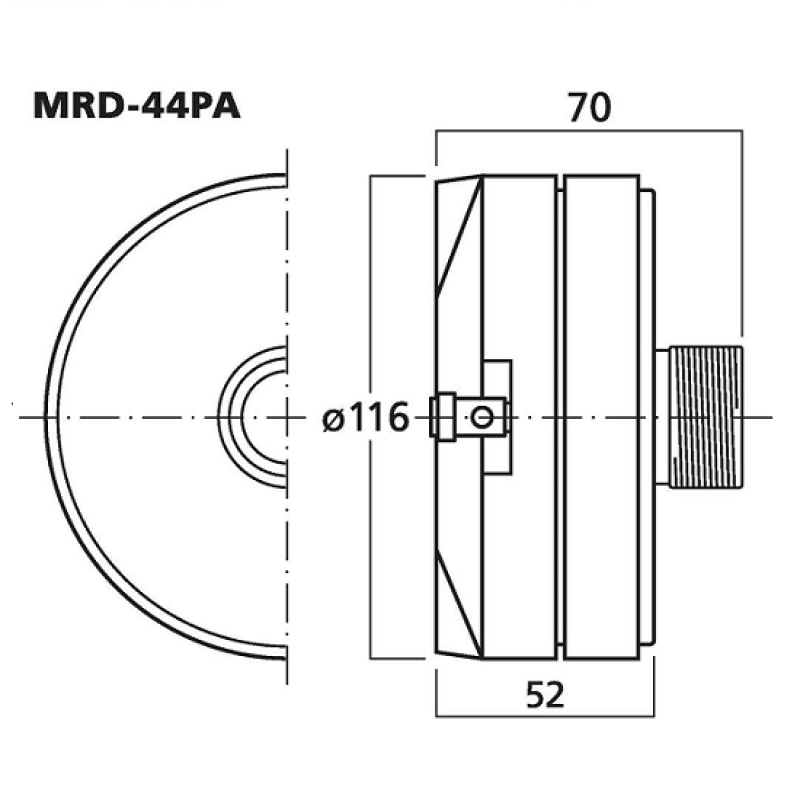 MRD-44PA difuzor tweeter 90w/8ohm 35185                                                                                                                                                                 