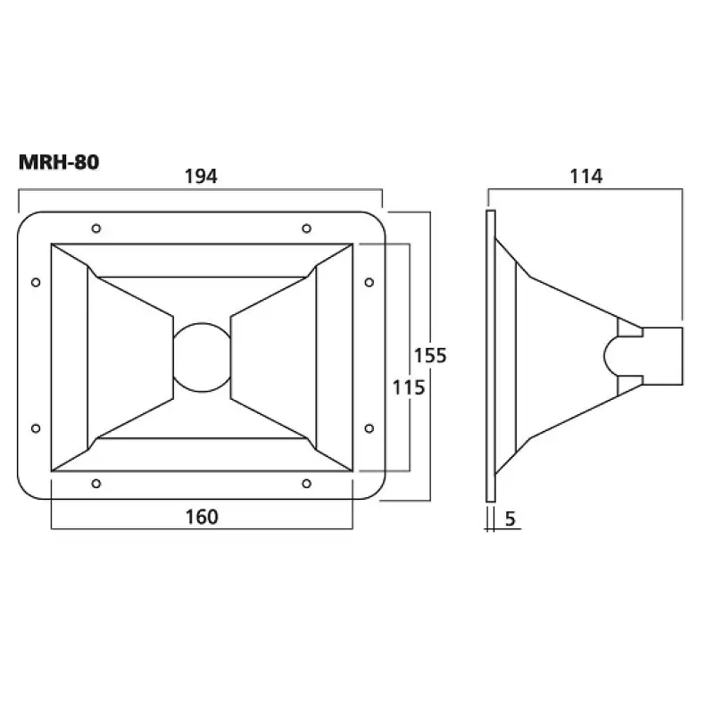 MRH-80         MID/HIGHT HORN  43195                    