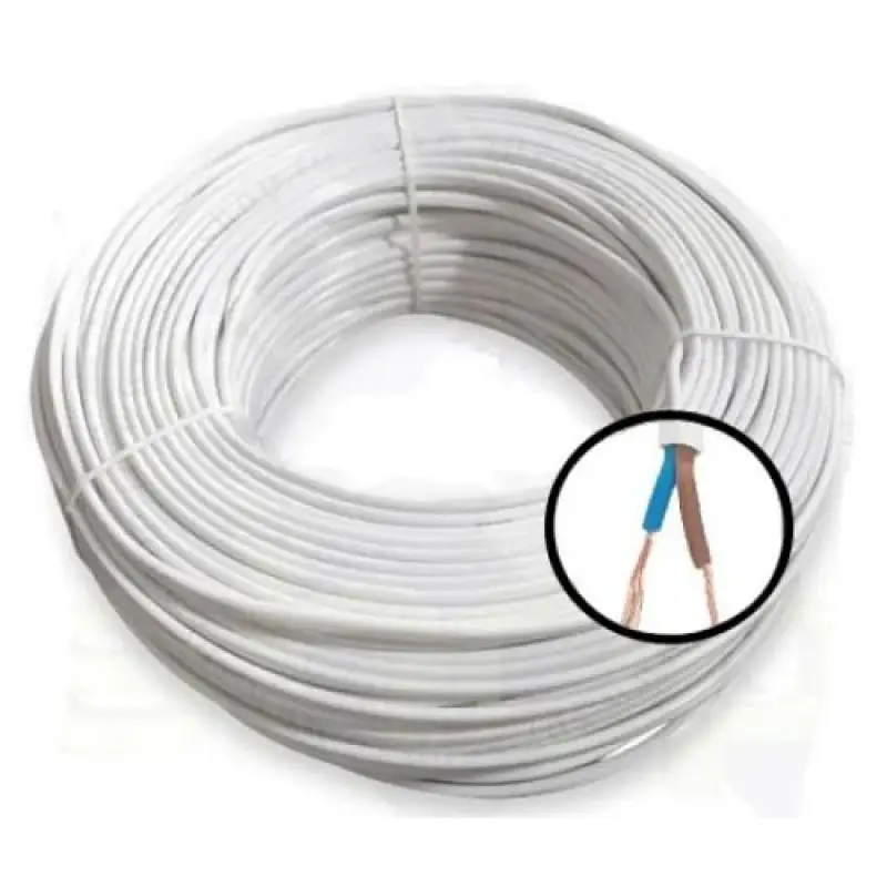 Cablu electric  MYYUP 2x0.75mm.alb 40442                                                                                                                                                                