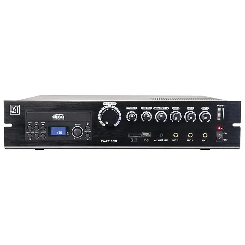PAA210CD Amplificator PA 210w 100v  DVD/ USB/SD-Mp3 46892                                                                                                                                               
