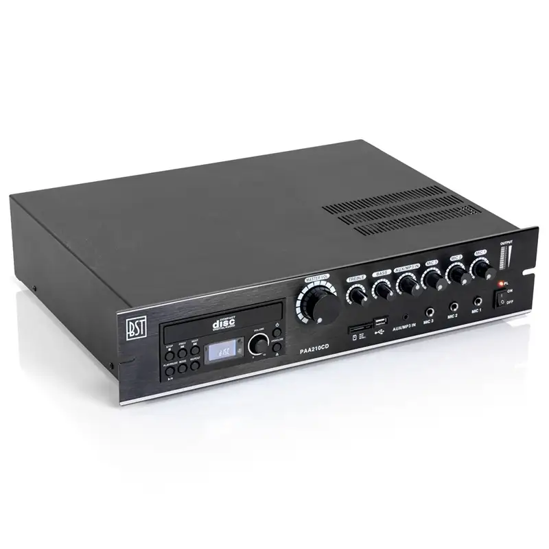 PAA210CD Amplificator PA 210w 100v  DVD/ USB/SD-Mp3 46892                                                                                                                                               