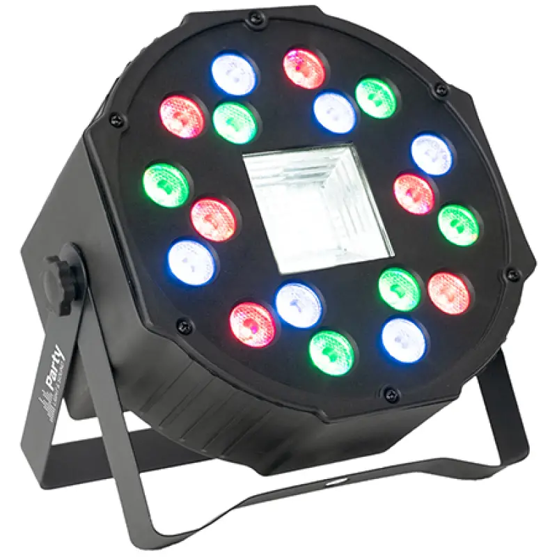 PAR LED cu stroboscop 18 LED X 0.75W  PARTY-PAR-STR