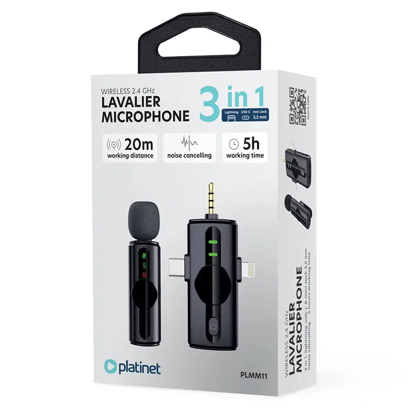 MICROFON LAVALIERA 3 IN 1