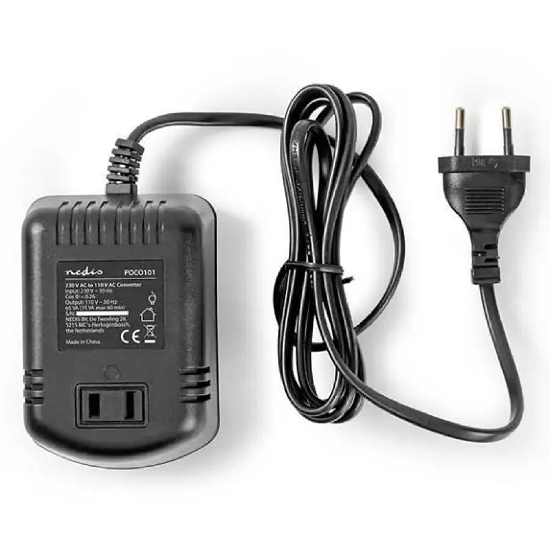 Convertor tensiune 75W 220v-110v  iesire USB poco101.48669                                                                                                                                              