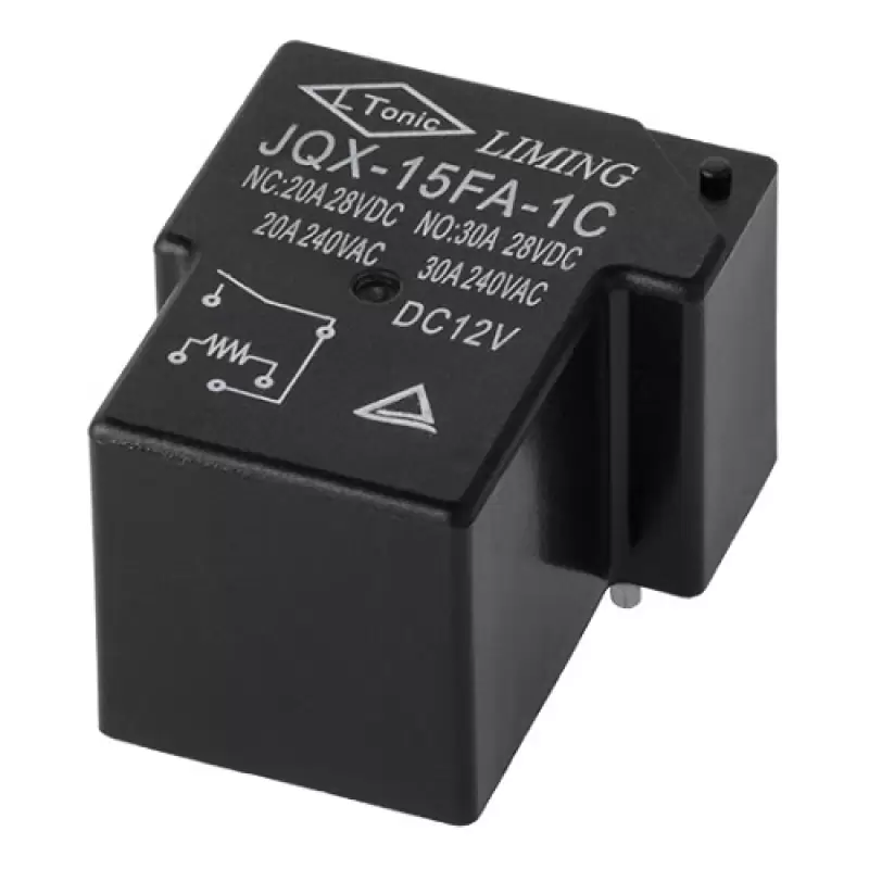Releu 12V-30A NO JQX pre0007 negru  38131                                                                                                                                                               