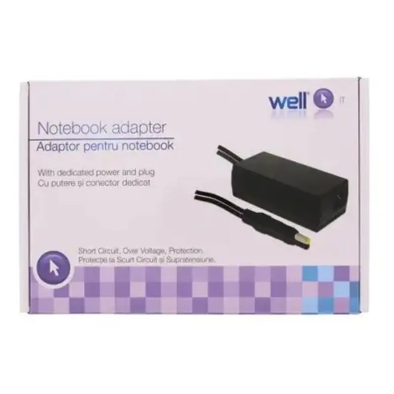 Alimentator Laptop HP 18.5 V 3.5 A hp-04 mufa 4.8x1.7 Well PSUP-NBT-HP04-WL 43505                                                                                                                       