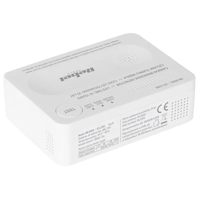 Detector senzor monoxid de carbon rb-0900  32418                                                                                                                                                        