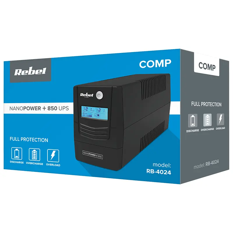 UPS Nanopower Plus 850 Offline 850VA/480W rb-4024 31975