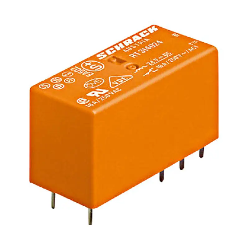 Releu seria PT 12VDC 8A ,2cc,comutator 5.0mm Schrack RT424012.48417                                                                                                                                     