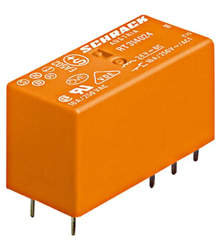 Releu seria RT 8A 24VDC ,2C pin la 5mm RT424024 41532                                                                                                                                                   