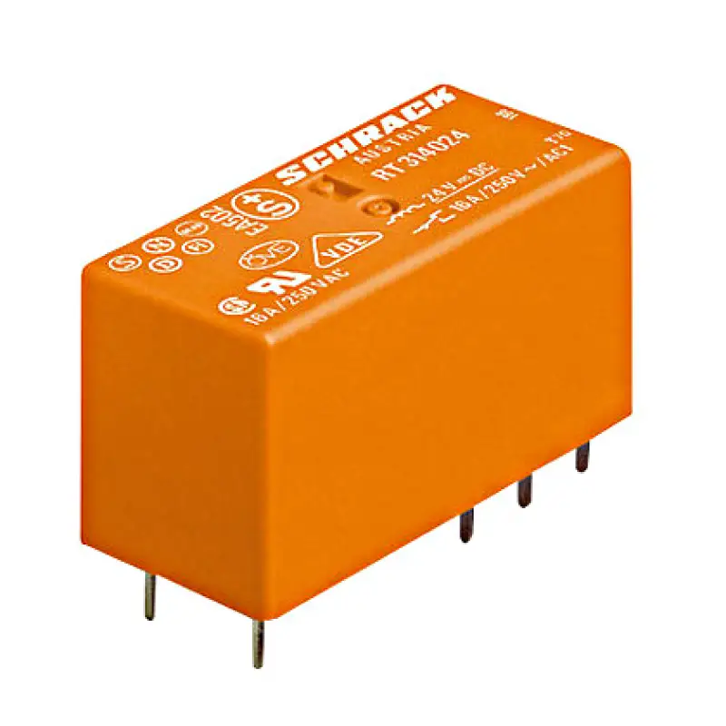 Releu seria PT 230VAC 8A ,2cc,pin la 5.0mm Schrack RT424730.48416                                                                                                                                       