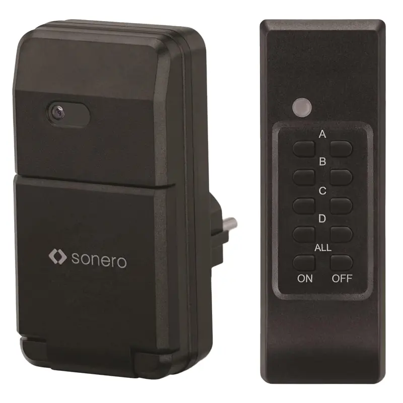 Priza cu telecomanda pentru exterior 1100W Sonero s-rcs301 41317                                                                                                                                        